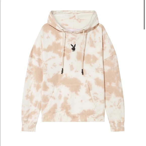 Missguided Tops - Playboy Misguided Tie-Dye Hoodie